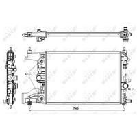 Motor Su Radyatoru A.T Astra J 10>19 A16Xer - B16Xer Cruze (J300) Cruze (J305) F16D 580×398×16 NRF 53153