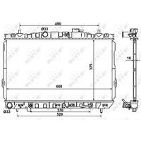 Motor Su Radyatoru Hyundai Elantra 01> Manuel (380×658×16) NRF 53356