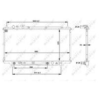 Motor Su Radyatoru Mazda 323 1994 1998 Otomatik Vites (330×688×16) NRF 53519