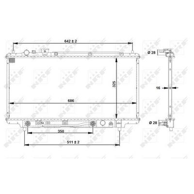 Motor Su Radyatoru Mazda 323 1994 1998 Otomatik Vites (330×688×16) NRF 53519