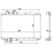 Motor Su Radyatoru Honda Civic Sedan 2006 2012 Manuel Vites (375×678×26) NRF 53534