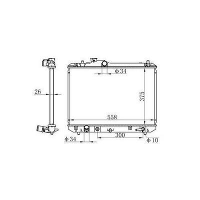 Motor Su Radyatoru Swift Iii 2005> Otomatik Vites (375×548×26) NRF 53582A