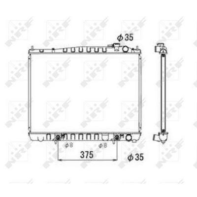 Motor Su Radyatoru Pathfinder 96>00 Otomatik (700×445×16) NRF 53694