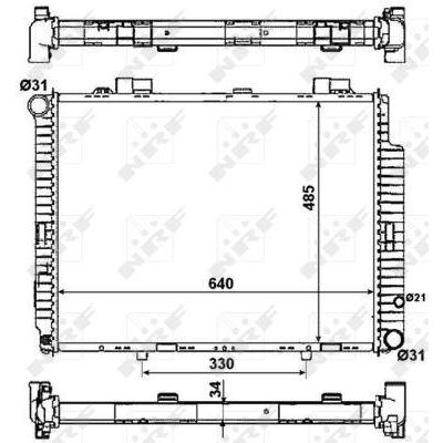 Motor Su Radyatoru (M111) E-Class W210 97>02 S210 97>03 NRF 53784