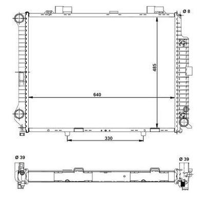 Motor Su Radyatoru E-Class W210 96>02 S210 96>03 NRF 58098