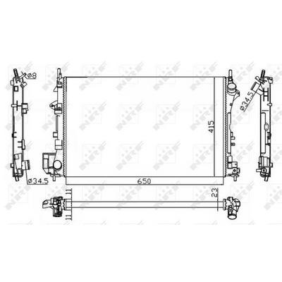 Motor Su Radyatoru Mekanik Vectra C Signum Z16Xe Z18Xe NRF 58203A