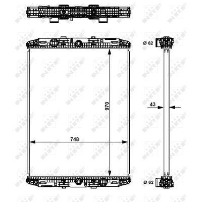 Motor Su Radyatoru Daf 95 Fa / 95 Fad / 95 Far / 95 Fak / 95 Fat / 95 Ft / 95 Ftr / 95 Ft NRF 529551