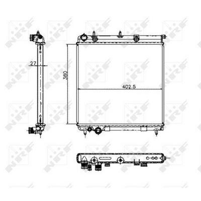 Motor Su Radyatoru P1007 C2 C3 C3 Ii Dv4Td (1 4 Hdi 8V) C3 Ii 1 6Hdi C3 1 4Hdi 16V 06>10 NRF 50447