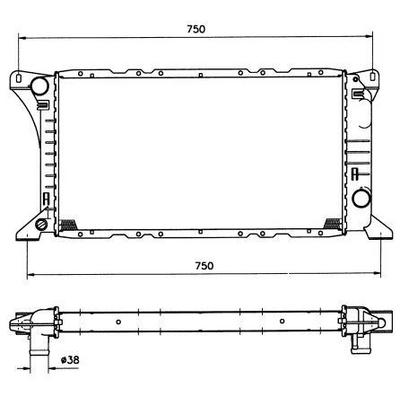 Motor Su Radyatoru Transit 2 5 D 86>91 Manuel NRF 506212