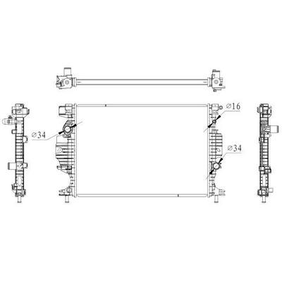 Motor Su Radyatoru Yeni Kasa Mondeo V 1.5/1.6/2.0 Tdci 1.0 Ecoboost 1.5 Ti  14> Galaxy (Ck) 2.0 Tdci 15>18 S-Max (Cj  Wa6) 2.0 Tdci 15> NRF 59284