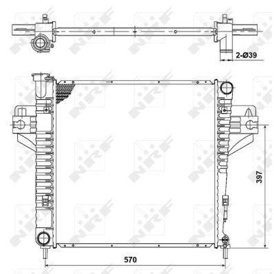 Motor Radyatoru Jeep Cherokee 01>08 NRF 53182