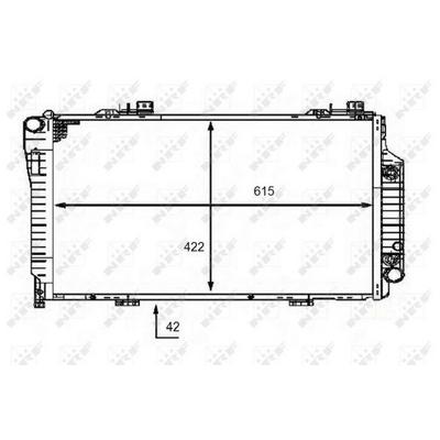 Motor Su Radyatoru C-Class W202 97>00 S202 97>01 NRF 58483