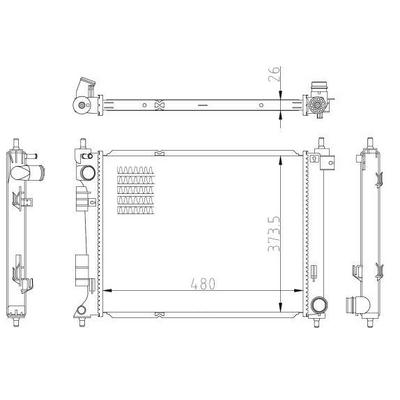 Motor Su Radyatoru I20 1.0 T-Gdi 15> NRF 550033