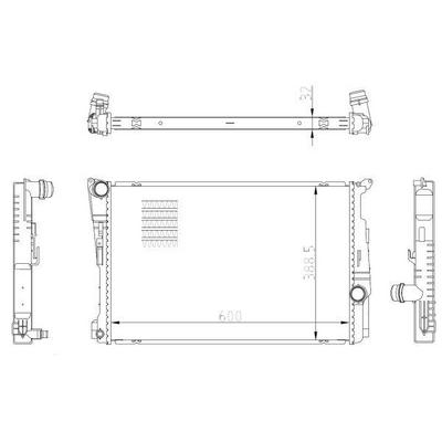 Motor Su Radyatoru Bmw  X3 F25  X4 F26 NRF 59228