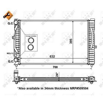 Motor Radyatoru Passat A4 A6 1 6 1 8T 1 9Tdi 97>01 NRF 56127