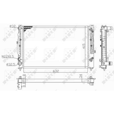 Motor Radyatoru Otomatik Passat A4 A6 1.6 1.8T 1.9Tdi 97>05 NRF 59101