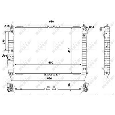 Motor Su Radyatoru Aveo Kalos T200 T250 1.4 16V Mt 03>08 NRF 53902