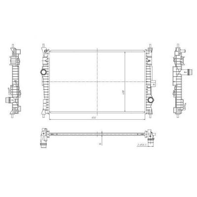 Motor Su Radyatoru 2008 I-Ii-208 I-Ii-3008-301-308 Ii-5008-508-Expert Iv-Partner-Rifter-Berlingo-C3 Iii-C4 Cactus-Picasso-C5 Aircross-C-Elysee-Jumpy Iv Doblo 23> 1.5Hdi Dv5 Fiat Ulysse 2.0Hdi 23> Opel Astra L 23> 1.5Hdi Combo E 1.5Hdi 19> (Kalinlik : 18Mm)