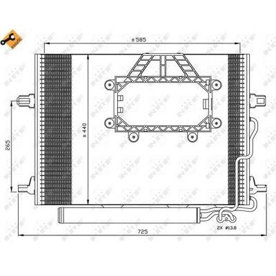 Klima Radyatoru C219 05>10 W211 05>08 S211 05>09 NRF 350211