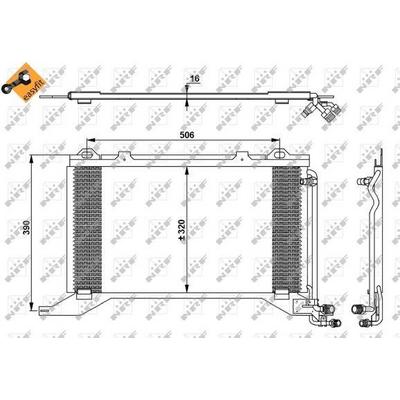 Klima Radyatoru E-Class W210 97>02 S210 97>03 NRF 35245