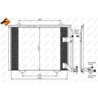 Klima Radyatoru W202 93>00 S202 97>00 C208 97>02 A208 98>02 W210 95>00 S210 96>00 R170 00>04 NRF 35463