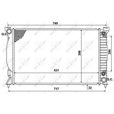 Motor Su Radyatoru A4 00>04 NRF 53958