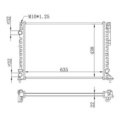 Motor Radyatoru (635×438×22) Laguna Manuel ORIS BRN044022