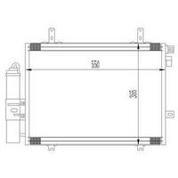 Klima Radyatoru Renault Kangoo 1.2 1.5 Dci 1.6 1.9 Dci 97> (550×365×16) ORIS CRN355016