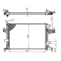 Motor Radyatoru (538×368×22) Corsa C 1 2V Manuel ORIS BOP113022