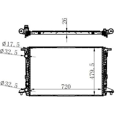 Motor Su Radyatoru A4 Q7 16> A5 17> A6 A7 Q8 19> Touareg 18> ORIS BAU070026