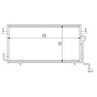 Klima Radyatoru Partner - Berlingo - Xsara Dw8-Xud9 (97-03) Olcu:(670×341×16) ORIS CPE318016