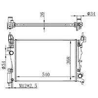 Motor Radyatoru (540×368×26) Corsa D (Capraz Musurlu) Manuel ORIS BOP183026