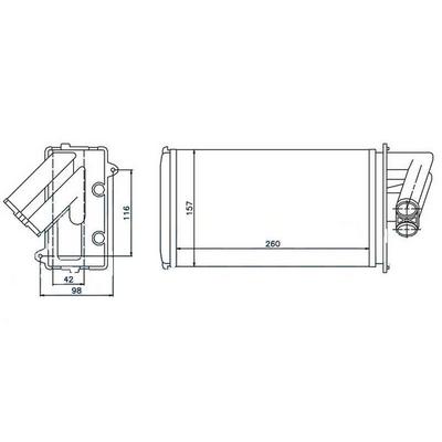 Kalorifer Radyatoru Laguna (260×156×32) ORIS KRN005032