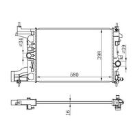 Motor Su Radyatoru M T Cruze F16D Astra J A14Xel A14Xer A16Xer ORIS BOP540026