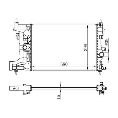 Motor Su Radyatoru M T Cruze F16D Astra J A14Xel A14Xer A16Xer ORIS BOP540026