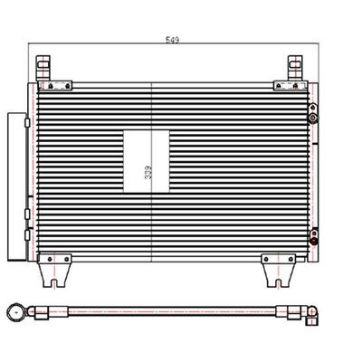Klima Radyatoru (Kondanser) Yaris 06-> Benzinli ( 550×338×16 ) ORIS CTO110016