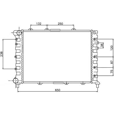 Motor Radyatoru Alfa 156 97-> ORIS MAF785023