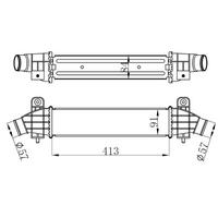 Turbo Intercol Radyatoru Mondeo Iii 2 0Tdci /2 2Tdci 00>07Olcu:(412×91×85) ORIS IFR002085