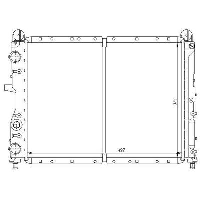 Motor Radyatoru Tempra-Tipo 1 4Ie/1 6Ie/2 0Ie 90-96 (Bidonsuz) (500×378×34) ORIS MFI028034