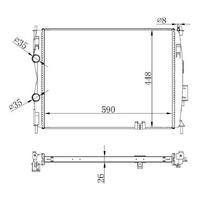 Motor Radyatoru (590×448×26) Qashqai 07-> Manuel ORIS BNI221026
