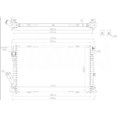 Motor Su Radyatoru Fiesta 02>08 1.6 Tdci ORIS BFR900026