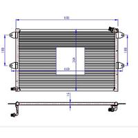 Klima Radyatoru (Kondanser) Caddy-Polo Classic-1 4I/1 6I1 8I/1 7-1 9Sdi/1 9D/1 9Tdi 95-> ( 548×360×1 ORIS CVW843016