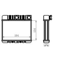 Kalorifer Radyatoru Bmw 3 E46 3.16I/ 3.20 I/3.20D  98+ (134×194×32 ) ORIS KBM001032