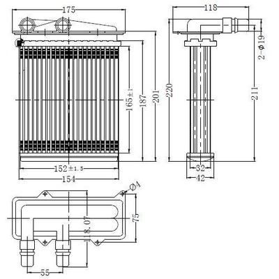 Kalorifer Radyatoru Trafic 2 0Dci 01-> (165×152×32) ORIS KRN013032