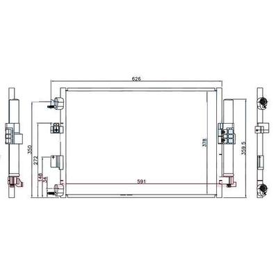 Klima Radyatoru (Brazing) Focus Iii 14/-> C Max 15/-> Connect 13/-> 1 5Tdci / 1 6Tdci E5 ORIS CFR613016