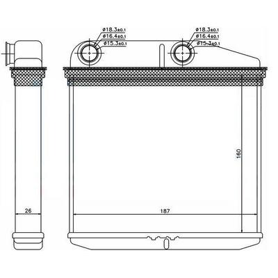 Kalorifer Radyatoru Fiorino (160×185×26) ORIS KFI011026