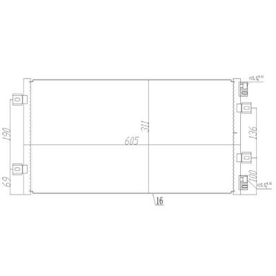 Kondenser Fiat Punto Ii 1 2 I  1 2 I 16V 01>02 ORIS CFI369016