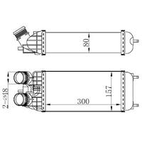 Turbo Sogutucu Radyator (Intercoll) P301-P2008-P208-C3 Picasso-C Elysee-C4 Cactus-C3 Iii-Ds3 Olcu:(3 ORIS IPE147080