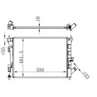 Motor Su Radyator Elentra 11-> I30 12 -> Manuel ORIS BHY525016