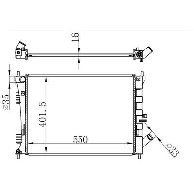 Motor Su Radyator Elentra 11-> I30 12 -> Manuel ORIS BHY525016